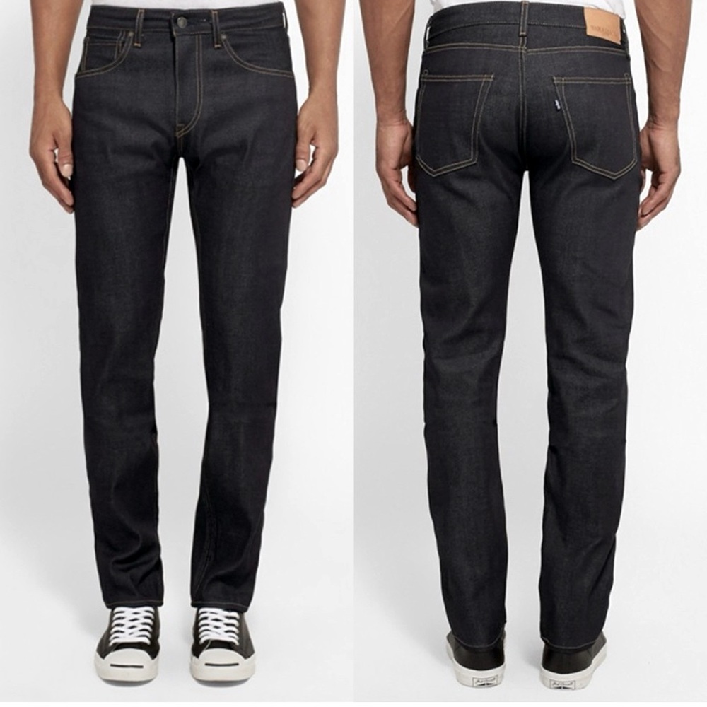 NEW~Levi's®~MADE & CRAFTED SELVEDGE JEANS~Tack Slim~05081-0104~Dark Wash~28 x 32